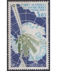 F-EX60310 TAAF FRANCE ANTARCTIC MNH 1981 SPACE COSMOS ARCAD III SATELLITE.