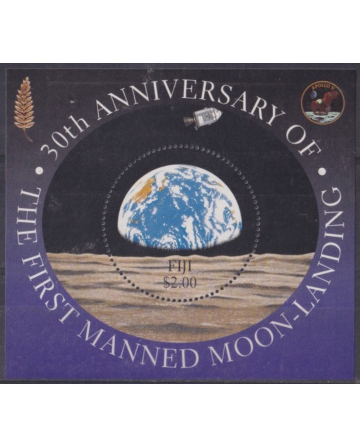 F-EX56441 FIJI 1999 MNH FIRST MANNED ON THE MOON SPACE COSMOS.