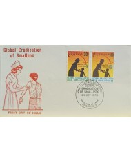 F-EX60685 PHILIPPINES IS 1978 FDC HEALTH MEDICINE ERRADICATION OF SMALLPOX NURSE.