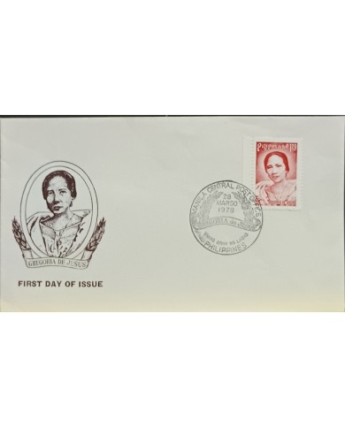 F-EX60696 PHILIPPINES IS 1978 FDC GREGORIA DE JESUS.