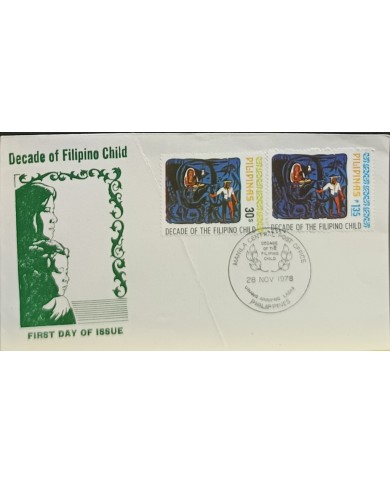 F-EX60700 PHILIPPINES IS 1978 FDC DECADE OF CHILDREN CHILD.