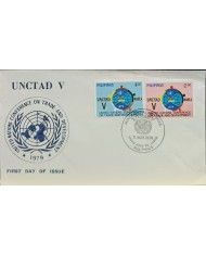 F-EX60703 PHILIPPINES IS 1979 FDC UN CONFERENCE OF TRADE & DEVELOPMENT UNCCTAD V.