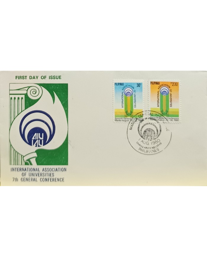 F-EX60727 PHILIPPINES IS 1980 FDC IAU INTERNATIONAL ASSOCIATION OF UNIVERSITIES.