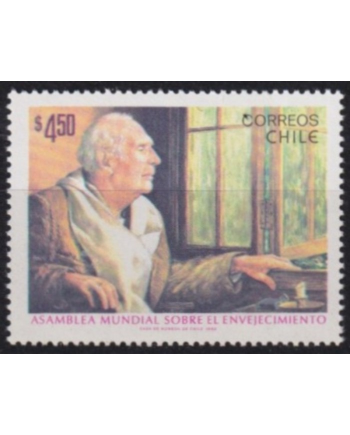 F-EX60421 CHILE MNH 1982 WORLD FORUM OF OLD MAN ENVEJECIMIENTO.