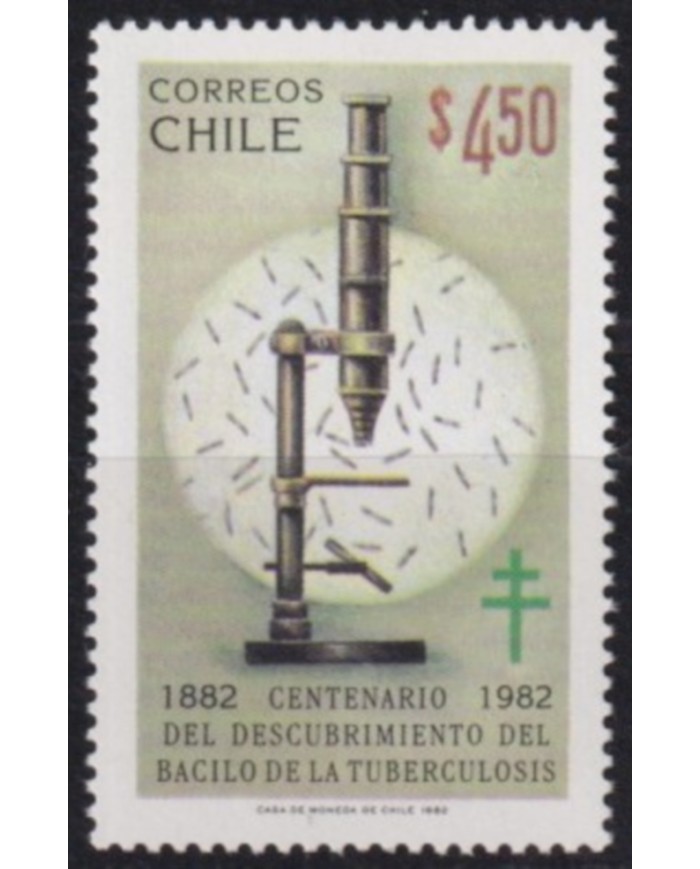 F-EX60424 CHILE MNH 1982 SCIENCE TUBERCULOSIS CENT DISCOVERY OF BALICUS.