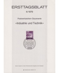 F-EX61116 GERMANY BERLIN 1979 ERSTTAGSBLATT 6/1979 INDUSTRY & TECNOLOGY.