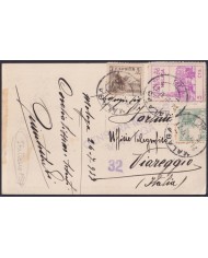 F-EX32637 SPAIN ESPAÑA 1937 POSTAL PRO-MALAGA CINDERELLA CENSORSHIP TO ITALY.