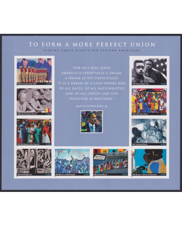F-EX58036 US USA MNH 2005 SHEET AFROAMERICAN RIGHT MARTIN LUTHER KING.