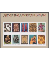 F-EX58040 US USA MNH 2004 SHEET ART OF AMERICAN INDIAN ART SCULTURE POTTERY.