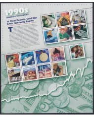 F-EX58060 US USA MNH 2000 SHEET CELEBRATING DE CENTURY 1990´s DECADE.
