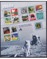 F-EX58065 US USA MNH 1999 SHEET CELEBRATING DE CENTURY 1960´s DECADE.