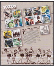F-EX58069 US USA MNH 1998 SHEET CELEBRATING DE CENTURY 1920´s DECADE.