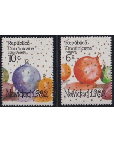 F-EX60944 DOMINICANA DOMINICAN REP 1982 MNH CHRISTMAS NAVIDAD RELIGION SNOW.
