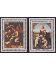 F-EX60946 CENTRAL AFRICA 1982 MNH CHRISTMAS NAVIDAD RELIGION RAPHAEL ART.