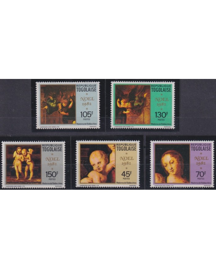 F-EX60950 TOGO 1982 MNH CHRISTMAS NAVIDAD RELIGION ART MADONNA BALDACCHINO.