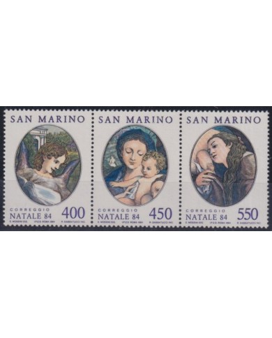 F-EX60954 SAN MARINO 1984 MNH CHRISTMAS NAVIDAD RELIGION ART CORREGGIO MADONNA.