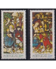 F-EX60955 PORTUGAL 1983 MNH CHRISTMAS NAVIDAD CHURCH STAINED GLASS ARCHITECTURE