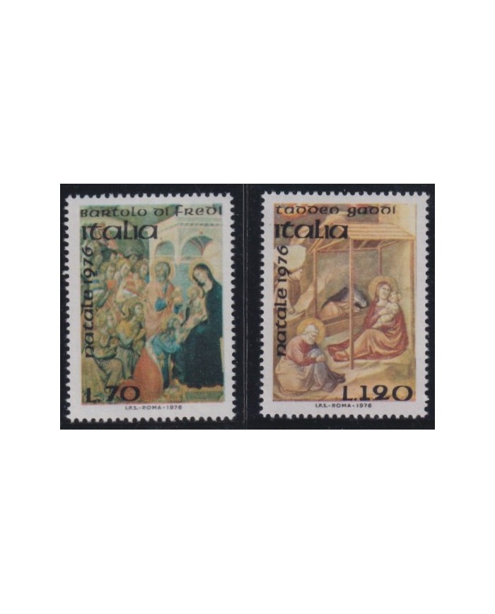 F-EX60962 ITALY MNH 1976 CHRISTMAS NAVIDAD ART MADONNA PAINTING BARTOLO DI FREDIO.