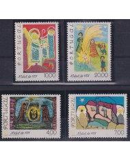 F-EX60967 PORTUGAL MNH 1977 CHRISTMAS NAVIDAD DRAWING RELIGION.