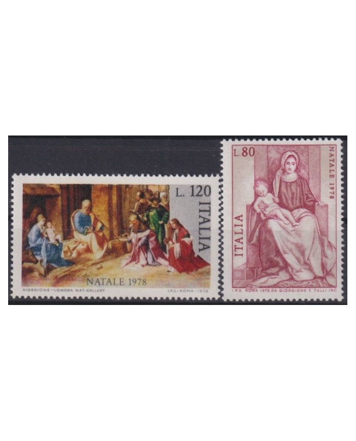 F-EX60970 ITALY MNH 1978 CHRISTMAS NAVIDAD ART MADONNA PAINTING GIORGIONE.