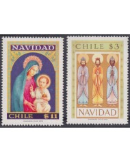 F-EX60971 CHILE MNH 1977 CHRISTMAS NAVIDAD ART DRAWING RELIGION.