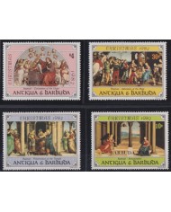 F-EX60975 BARDUDA 1982 MNH RAPHAEL ART PAINTING CHRISTMAS NAVIDAD.