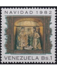 F-EX60999 VENEZUELA 1982 MNH CHRISTMAS NAVIDAD RELIGION ART BARROCO DIPTYCH.