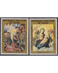 F-EX61002 BENIN 1982 MNH CHRISTMAS NAVIDAD RELIGION ART CORREGGIO GRUNEWALD.