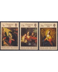 F-EX61005 FALKLAND IS MNH 1981 CHRISTMAS NAVIDAD ART PAINTING.