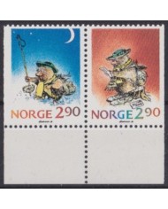 F-EX60332 NORWAY NORGE NOREG MNH 1991 CHRISTMAS NAVIDAD DRAWING.