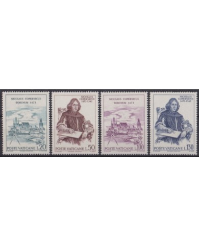 F-EX60318 VATICAN CITY MNH 1973 NICHOLAS COPERNICUS SPACE COSMOS.