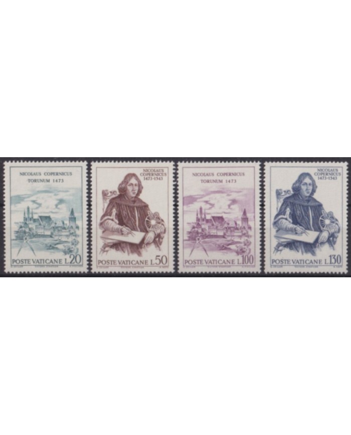 F-EX60318 VATICAN CITY MNH 1973 NICHOLAS COPERNICUS SPACE COSMOS.