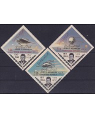 F-EX59757 YEMEN 1964 MH PRESIDENT KENNEDY TELECOMMUNICATIONS SPACE COSMOS.