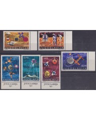 F-EX60327 YUGOSLAVIA 1971 MNH SATELLITE SPACE EXPLORATION COSMOS.