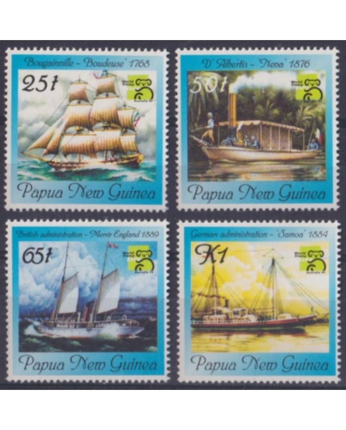 F-EX56240 PAPUA NEW GUINEA MNH 1999 CLASSIC SHIP AUSTRALIA PHILATELIC EXPO.