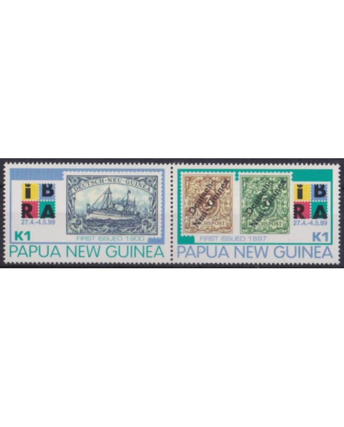 F-EX56239 PAPUA NEW GUINEA MNH 1999 IBRA EXPO FIST STAMPS SHIP.