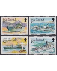 F-EX56234 SOUTH GEORGIA FALKLAND MNH 2001 SHIP FLEET AUXILLIARY VEHICLE.