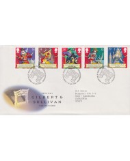 F-EX59028 UK ENGLAND FDC EDIMBURGH 1992 GILBERT & SULLIVAN ART.