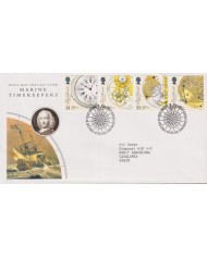 F-EX59031 UK ENGLAND FDC EDINBURGH 1993 MARINE TIMEKEEPERS CLOCK SHIP.