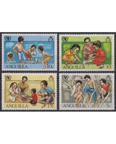 F-EX60051 ANGUILLA MNH 1981 35th ANNIV OF UNICEF CHILD GAMES.