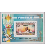 F-EX60013 BELIZE MNH 1983 CHRISTMAS NAVIDAD POPE JOAN PAUL.