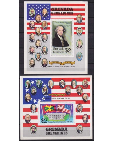 F-EX58366 GRENADA & GRENADINES MNH 1976 US REVOLUCION PRESIDENTS.