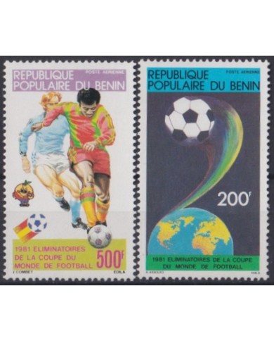 F-EX61038 BENIN MNH 1981 SPAIN SOCCER FOOTBALL WORLD CUP.