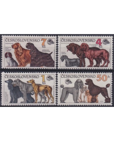 F-EX61043 CZECHOSLOVAKIA CHECOSLOVAQUIA MNH 1990 DOG PERROS.