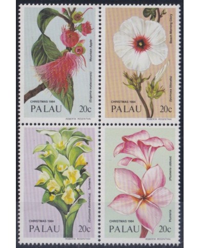 F-EX61052 PALAU 1984 MNH CHRISTMAS NAVIDAD FLOWER ORCHILD ORQUIDEAS FLORES.