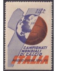 F-EX61308 ITALY 1934 CINDERELLA WORLD CUP SOCCER FOOTBALL ORIGINAL GUM.