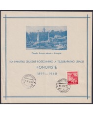 F-EX58005 BOHEMIA & MORAVIA CZECHOSLOVAKIA WWII 1940 GERMANY OCCUPATION CANCEL.