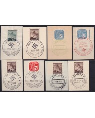 F-EX58386 BOHEMIA & MORAVIA CZECHOSLOVAKIA WWII 1942 GERMANY OCCUPATION CANCEL.