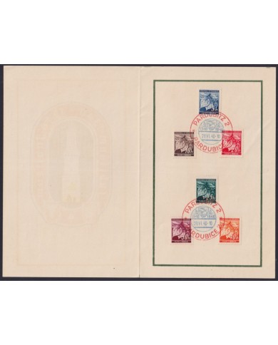 F-EX58391 BOHEMIA & MORAVIA CZECHOSLOVAKIA WWII 1940 GERMANY OCCUPATION BICOLOR