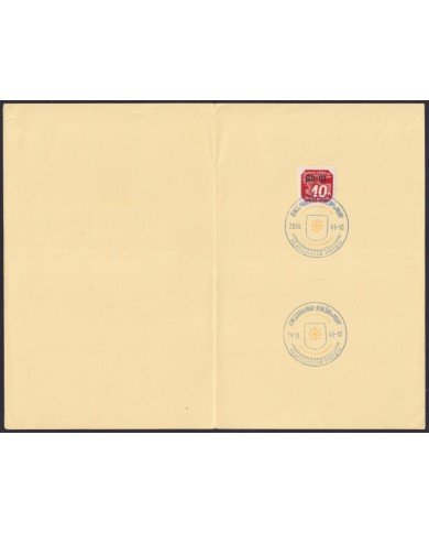 F-EX58395 BOHEMIA & MORAVIA CZECHOSLOVAKIA WWII 1941 GERMANY OCCUPATION BICOLOR